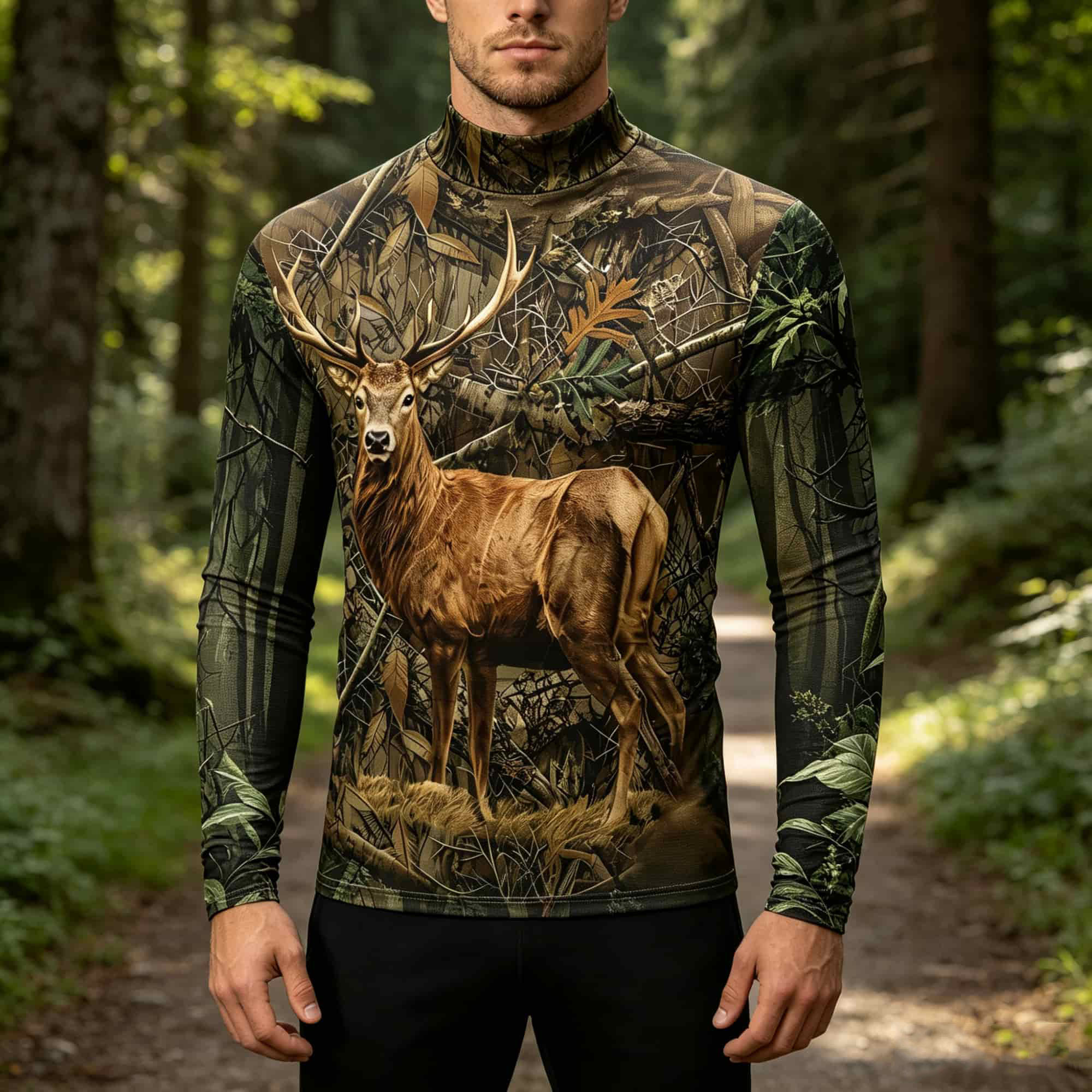 Outdoor Hunting Graphic Tees - Hunting Outdoor Style Men 3D Deer