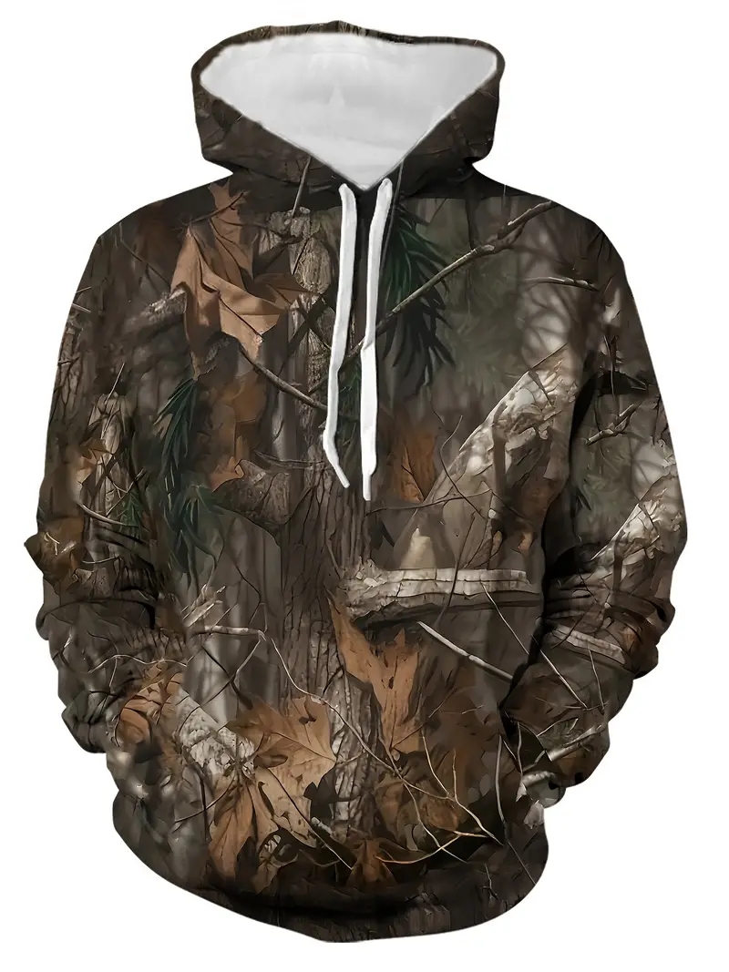 Outdoor Hunting Hoodie - Real Tree Camo 3D Print Hoodie