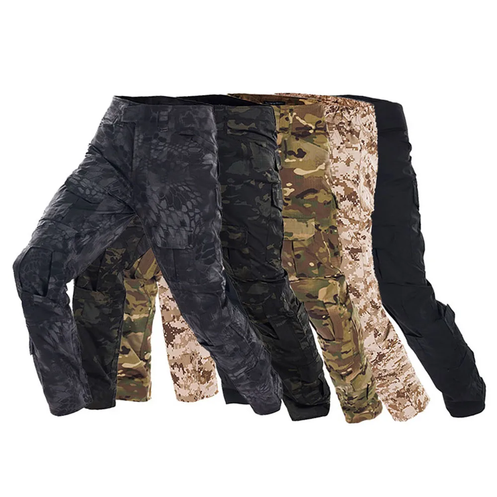 Outdoor Hunting Trousers - Men Tactical Sport Trousers Camo Workwear
