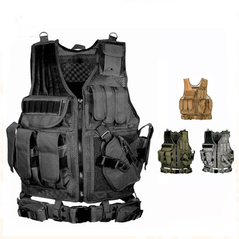 Adjustable Molle Tactical Vest - Outdoor Hunting Vest ulasan dan harga