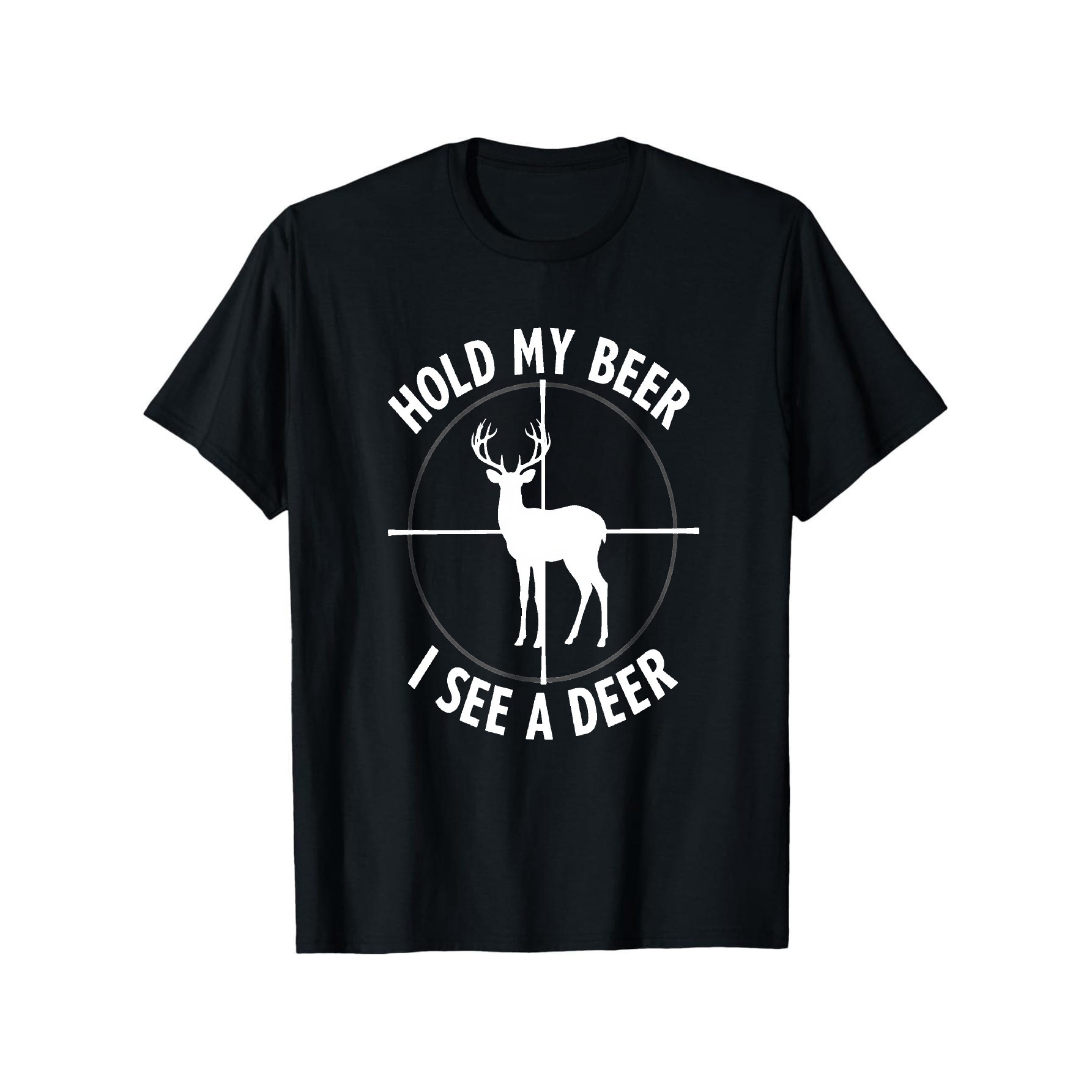 Hold My Beer I See A Deer Funn - Outdoor Hunting Graphic Tees ulasan dan harga
