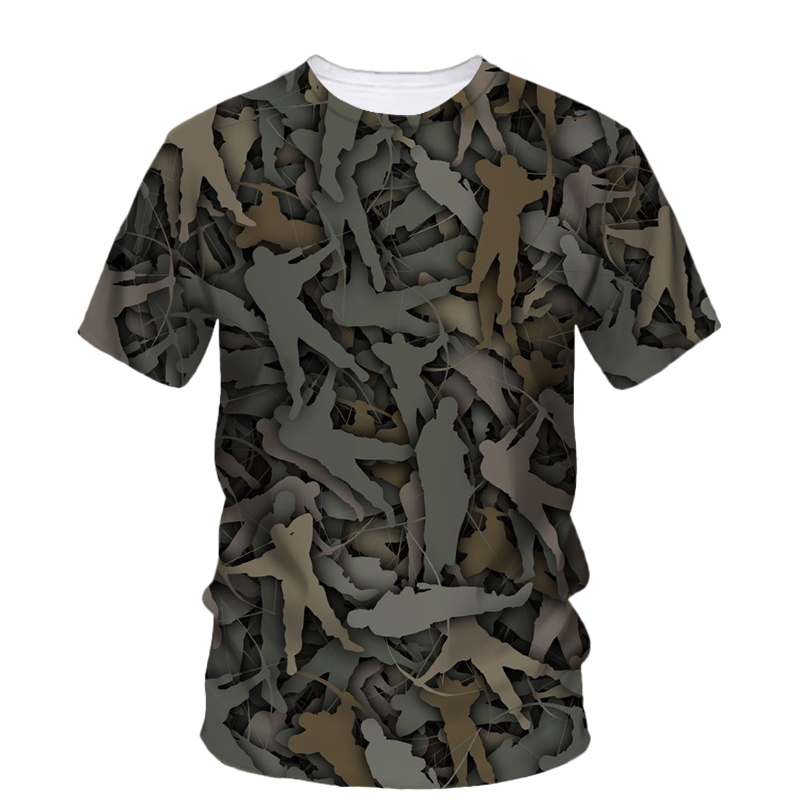 Summer Fashion New Hunting Cam - Outdoor Hunting Graphic Tees ulasan dan harga