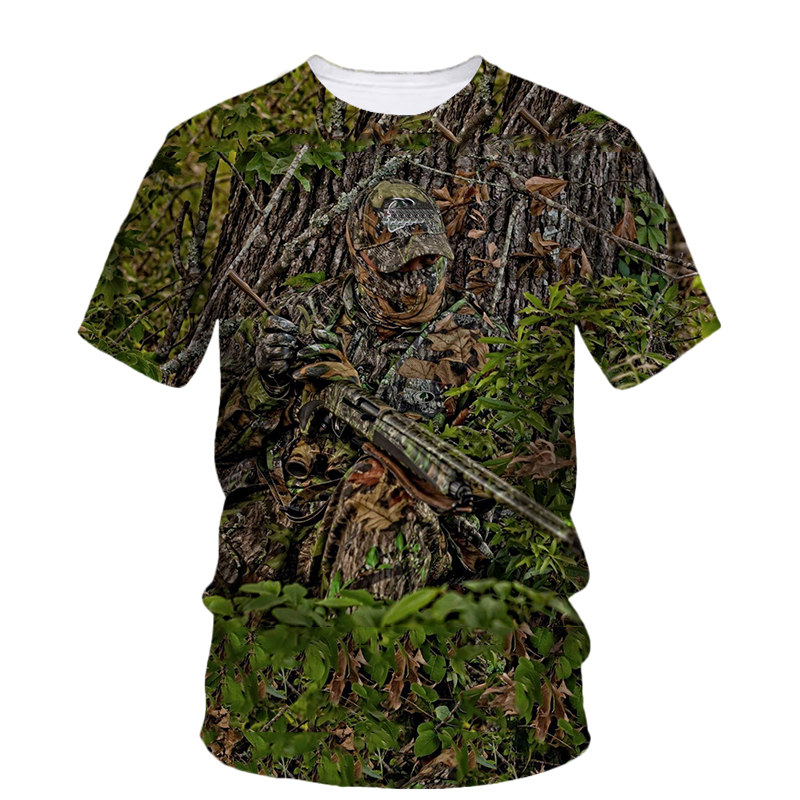 Summer Fashion New Hunting Cam - Outdoor Hunting Graphic Tees ulasan dan harga