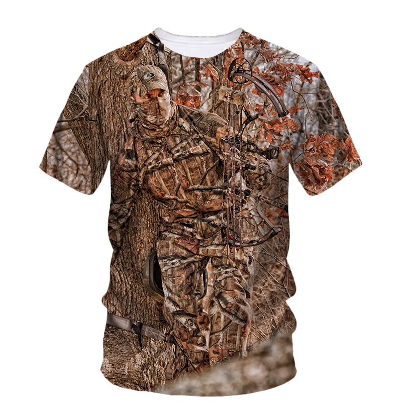 Summer Fashion New Hunting Cam - Outdoor Hunting Graphic Tees ulasan dan harga