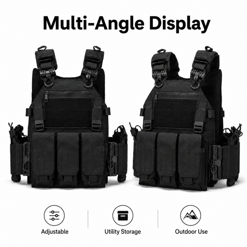 Tactical Vest Polyester Carrie - Outdoor Hunting Vest ulasan dan harga