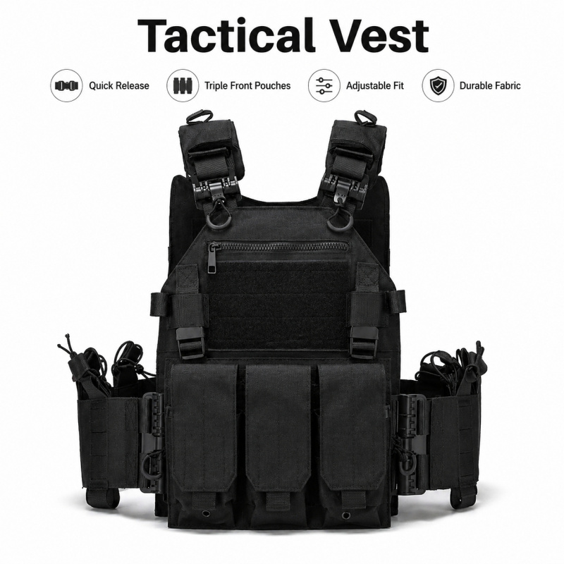 Tactical Vest Polyester Carrie - Outdoor Hunting Vest ulasan dan harga