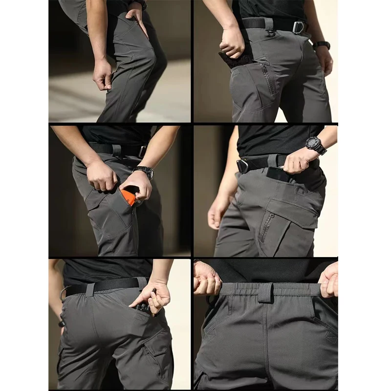 Men's Elastic Hiking Trekking  - Outdoor Hunting Trousers ulasan dan harga