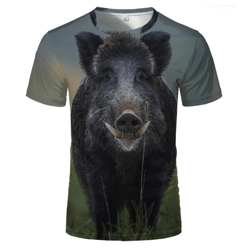 2024 Camo Hunting Wild Boar Gr - Outdoor Hunting Graphic Tees ulasan dan harga