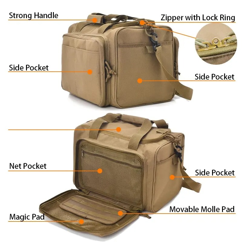 Gun Range Storage Bag with MOL - Outdoor Hunting Range ulasan dan harga