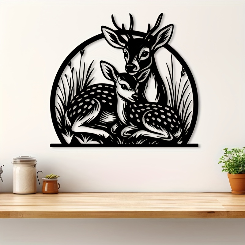 Brand Rustic Iron Deer Wall Ar - Outdoor Hunting Gifts ulasan dan harga
