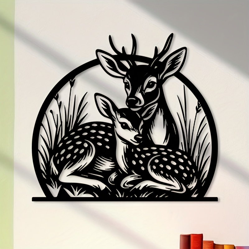 Brand Rustic Iron Deer Wall Ar - Outdoor Hunting Gifts ulasan dan harga