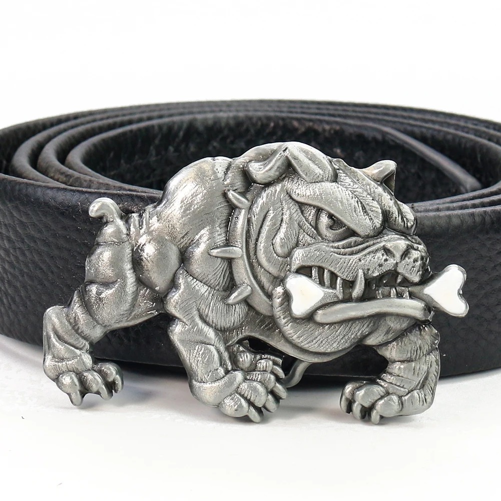 Pit Bull Dog Fangs Belt Buckle - Outdoor Hunting Gifts ulasan dan harga