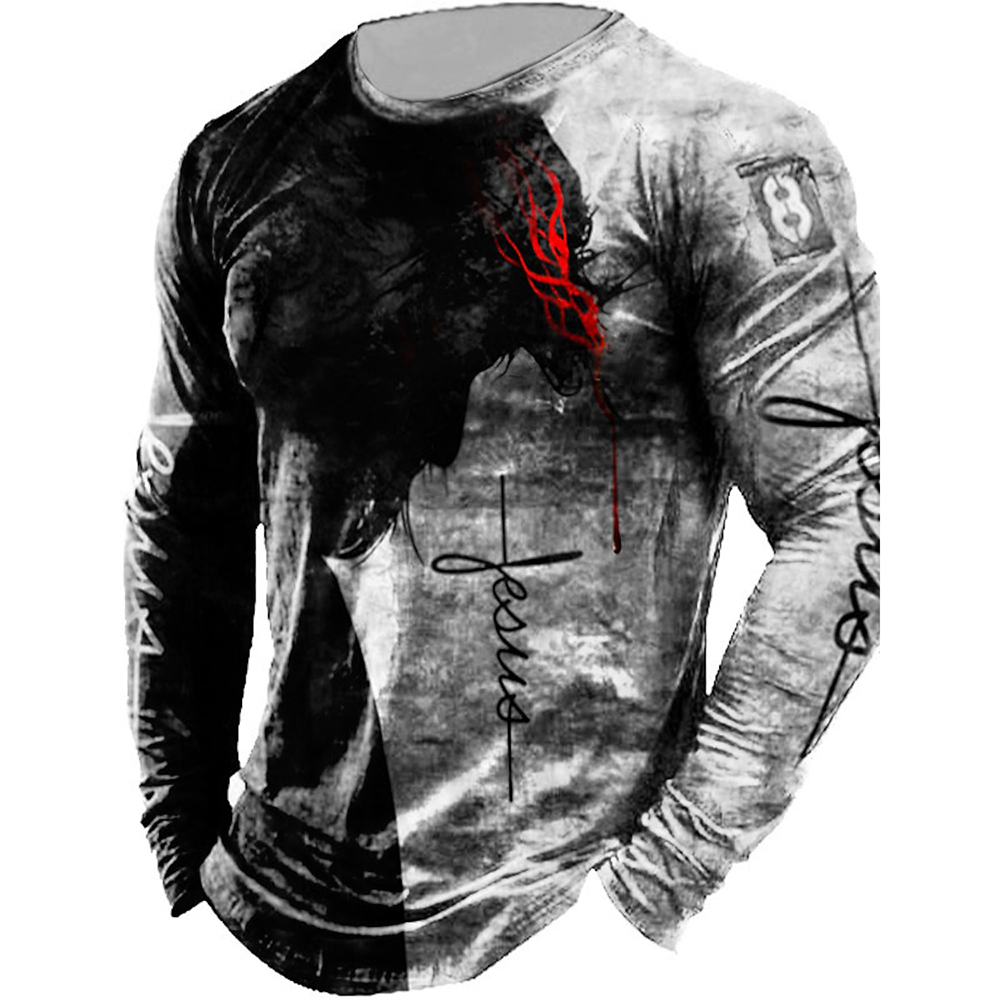 Men's Long Sleeve Graphics No  - Outdoor Hunting Graphic Tees ulasan dan harga