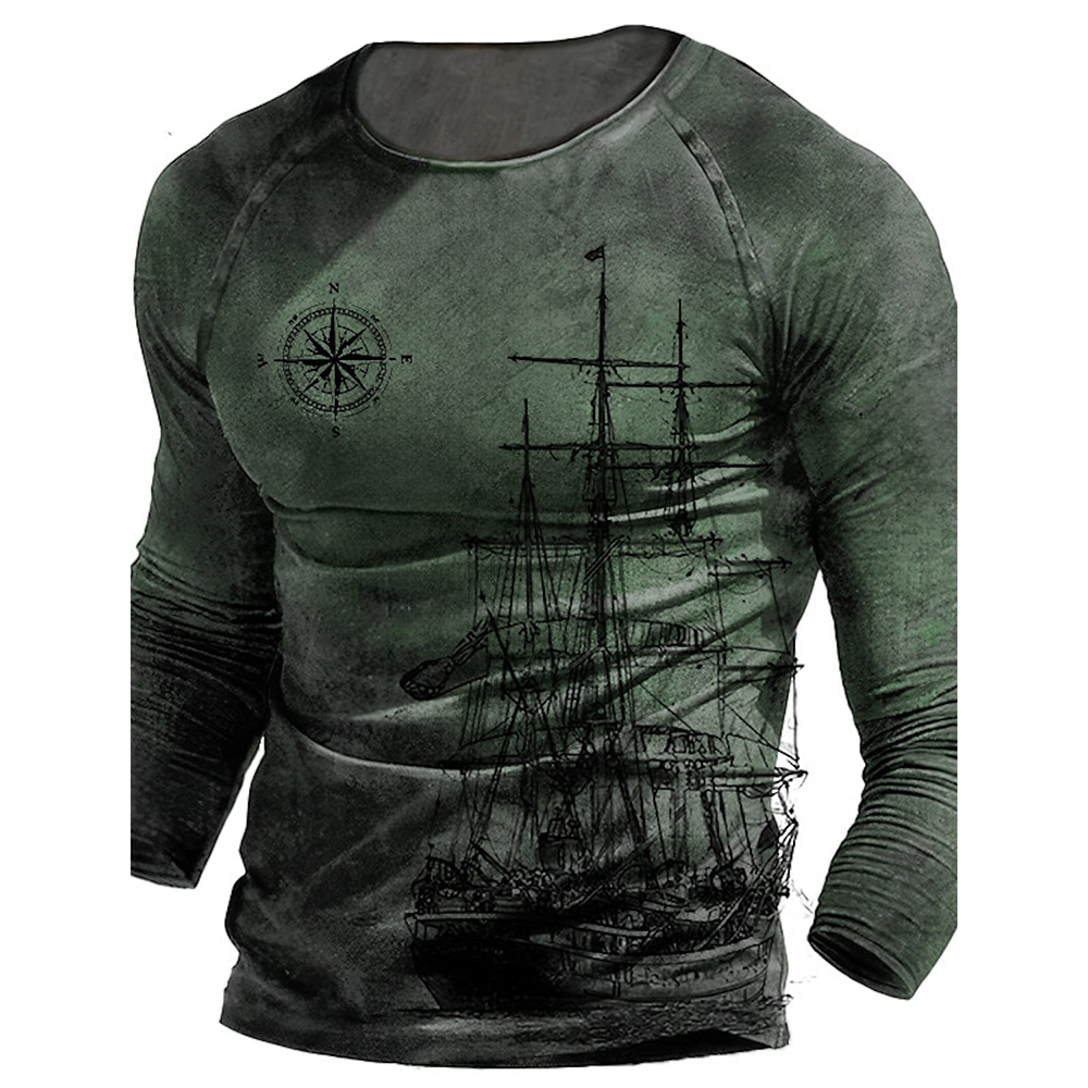 Men's Long Sleeve Graphics No  - Outdoor Hunting Graphic Tees ulasan dan harga
